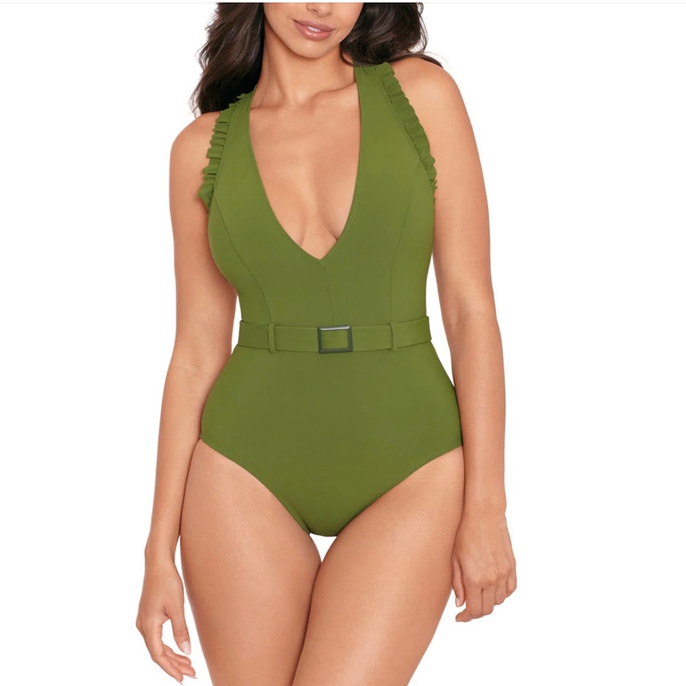 Skinny Dippers Jelly Beans Cinch Sult Bermuda Women’s Swimsuit Size M